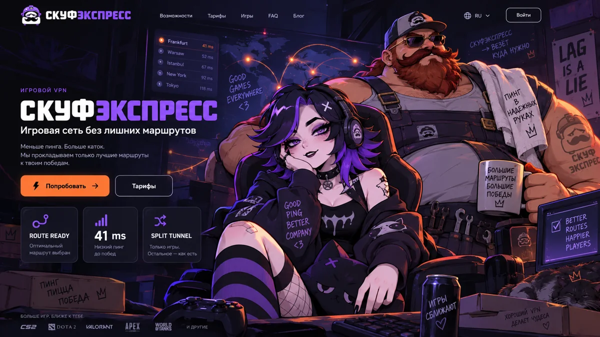 Персонажи СкуфЭкспресса за игровым столом